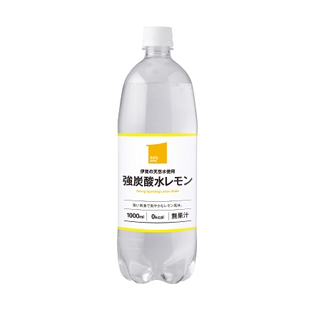 伊賀の天然水使用　強炭酸水レモン 1000ml