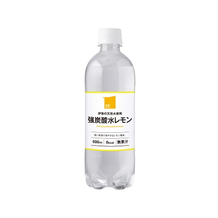 伊賀の天然水使用　強炭酸水レモン 500ml