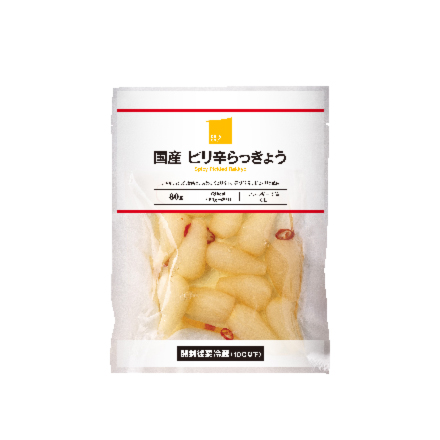 国産 ピリ辛らっきょう　80ｇ