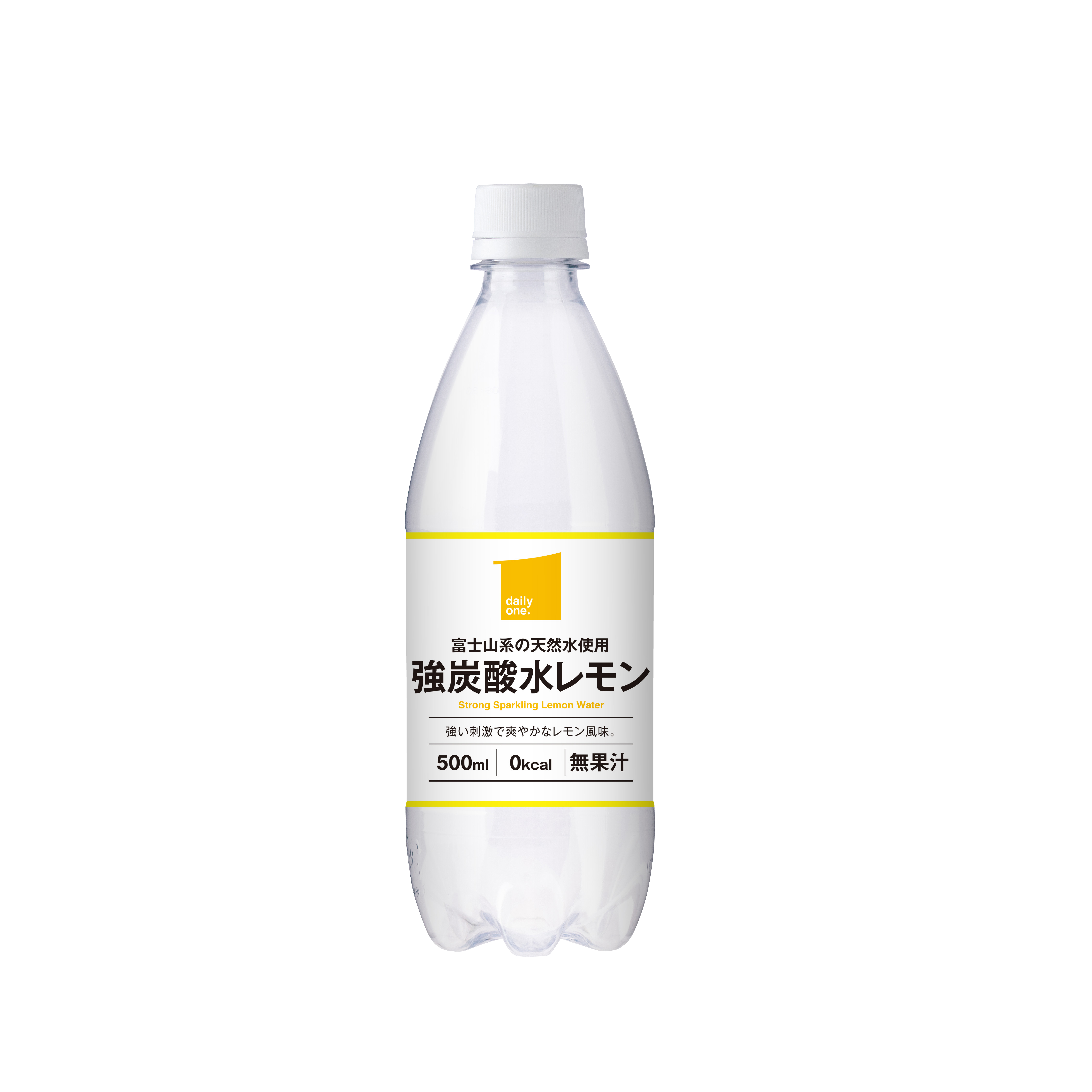 富士山系の天然水使用 強炭酸水レモン 500ml
